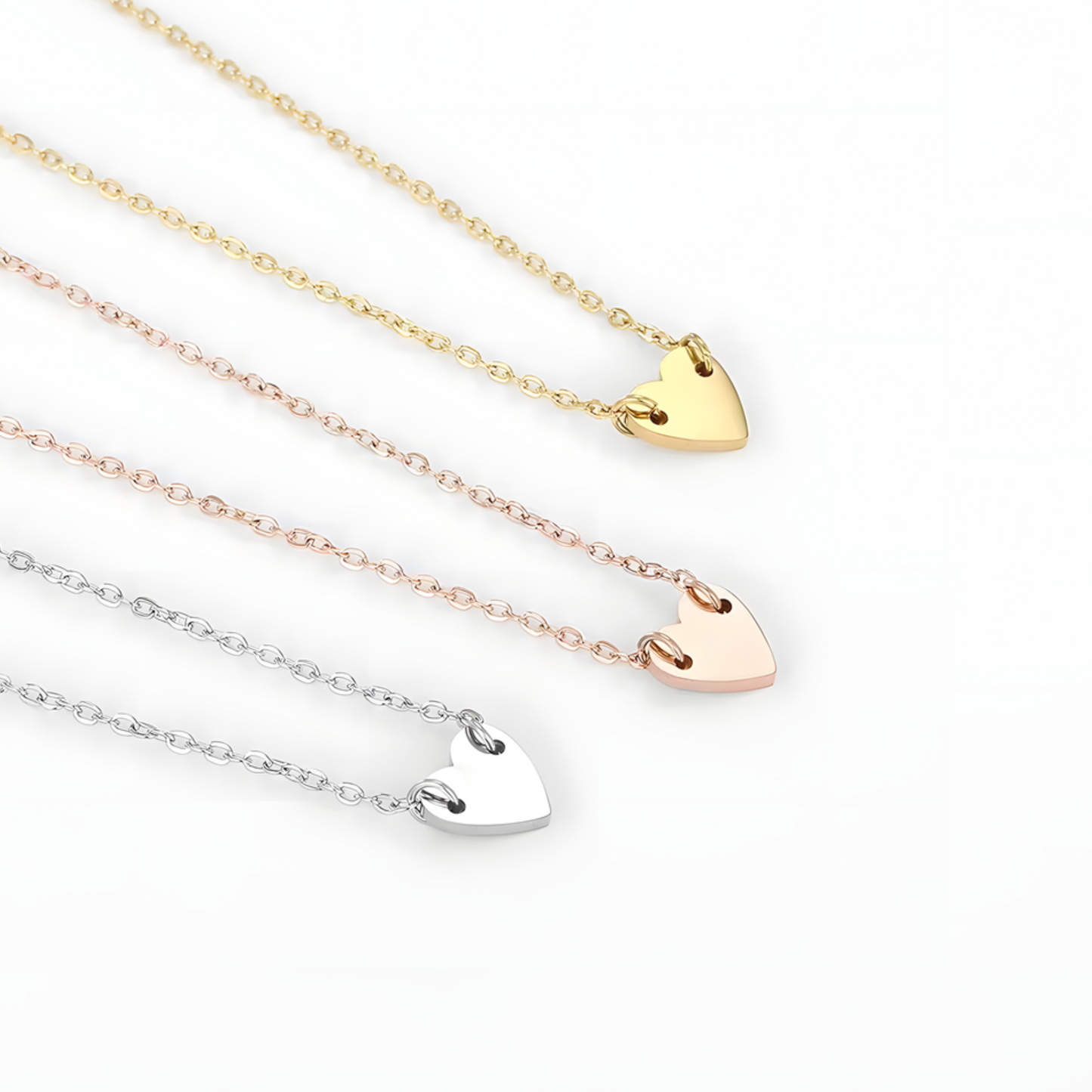 Filigrane Kette verbunden mit Herz - Self Love Club