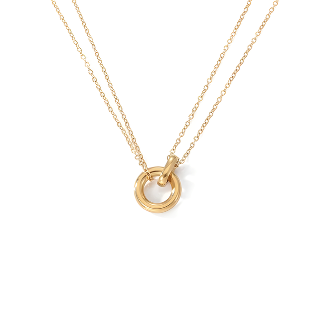 Filigrane Kette mit verbundenen Ringen - Self Love Club