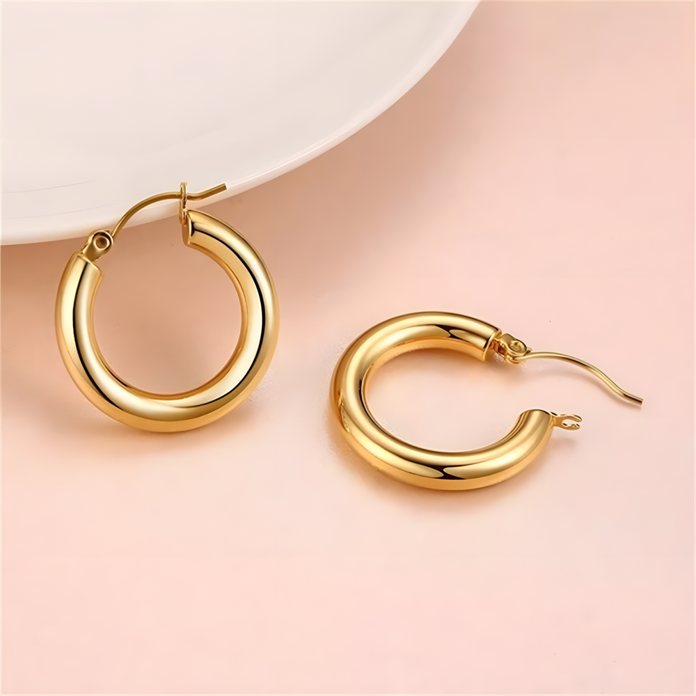 Klassische Hoops Ohrringe 24 mm - Self Love Club