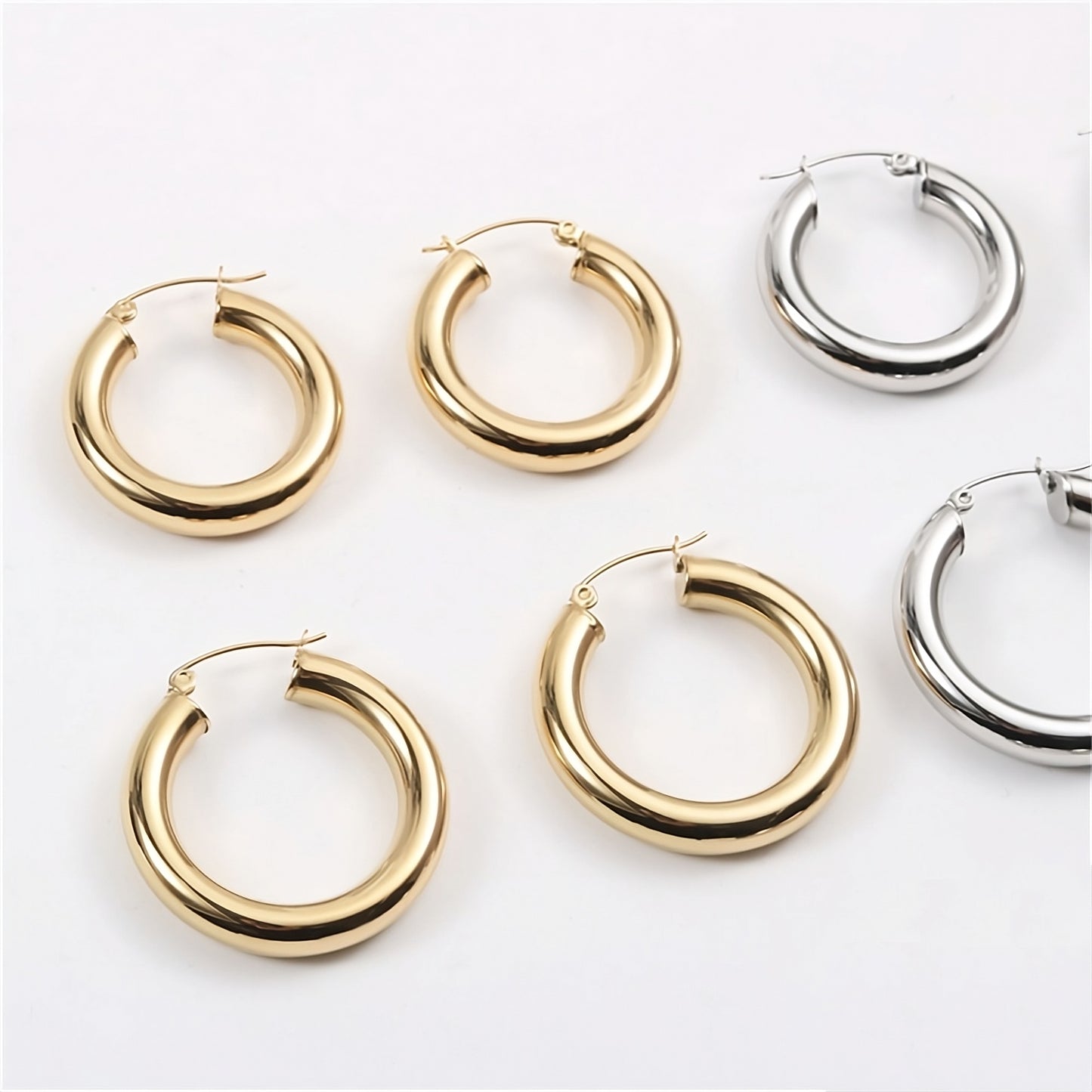 Klassische Hoops Ohrringe 24 mm - Self Love Club